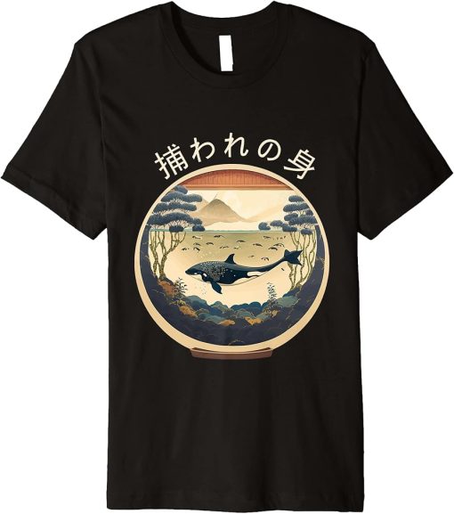 Orca End Captivity Free The Orcas Marine Protection Activist Premium T-Shirt