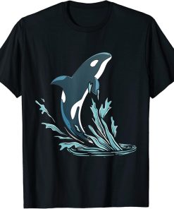 Sea Waves Killer Whale Ocean Animal Lover Aquarist Gift Orca T-Shirt