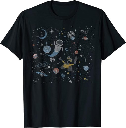 Pixar Wall-E & Eve In Space T-Shirt