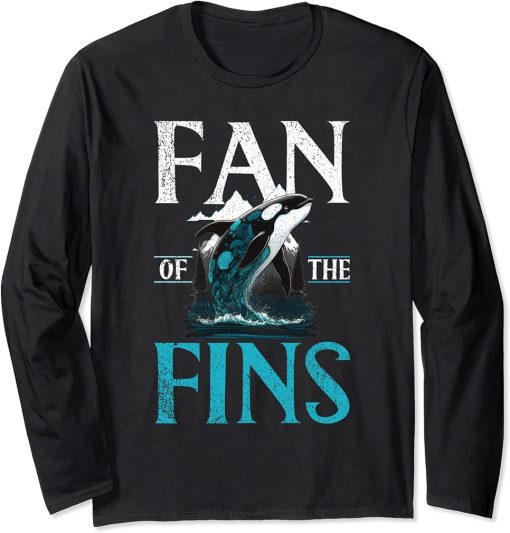 Whales Watch Dolphin Pottwhal Funny Saying Orca Whale Long Sleeve T-Shirt